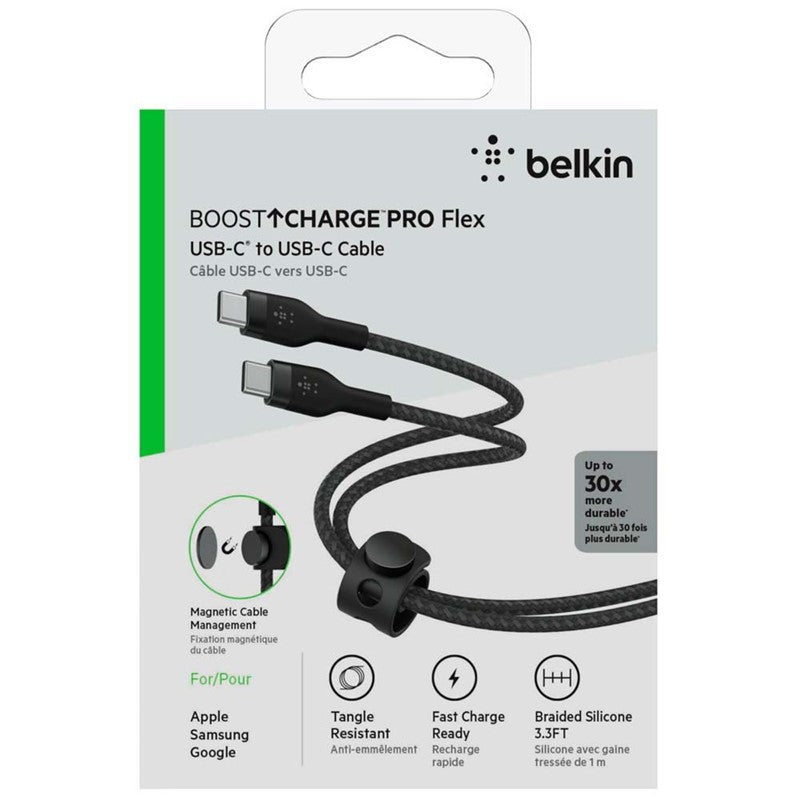Belkin Braided Silicone Lightning USB-C to USB-C Cable - 1 M Belkin Braided Silicone Lightning USB-C to USB-C Cable - 1 M